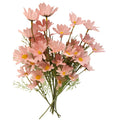Blush Pink Faux Daisy Stem 20 Inch Artificial Wildflower Set of 6 Farmhouse Floral Decor