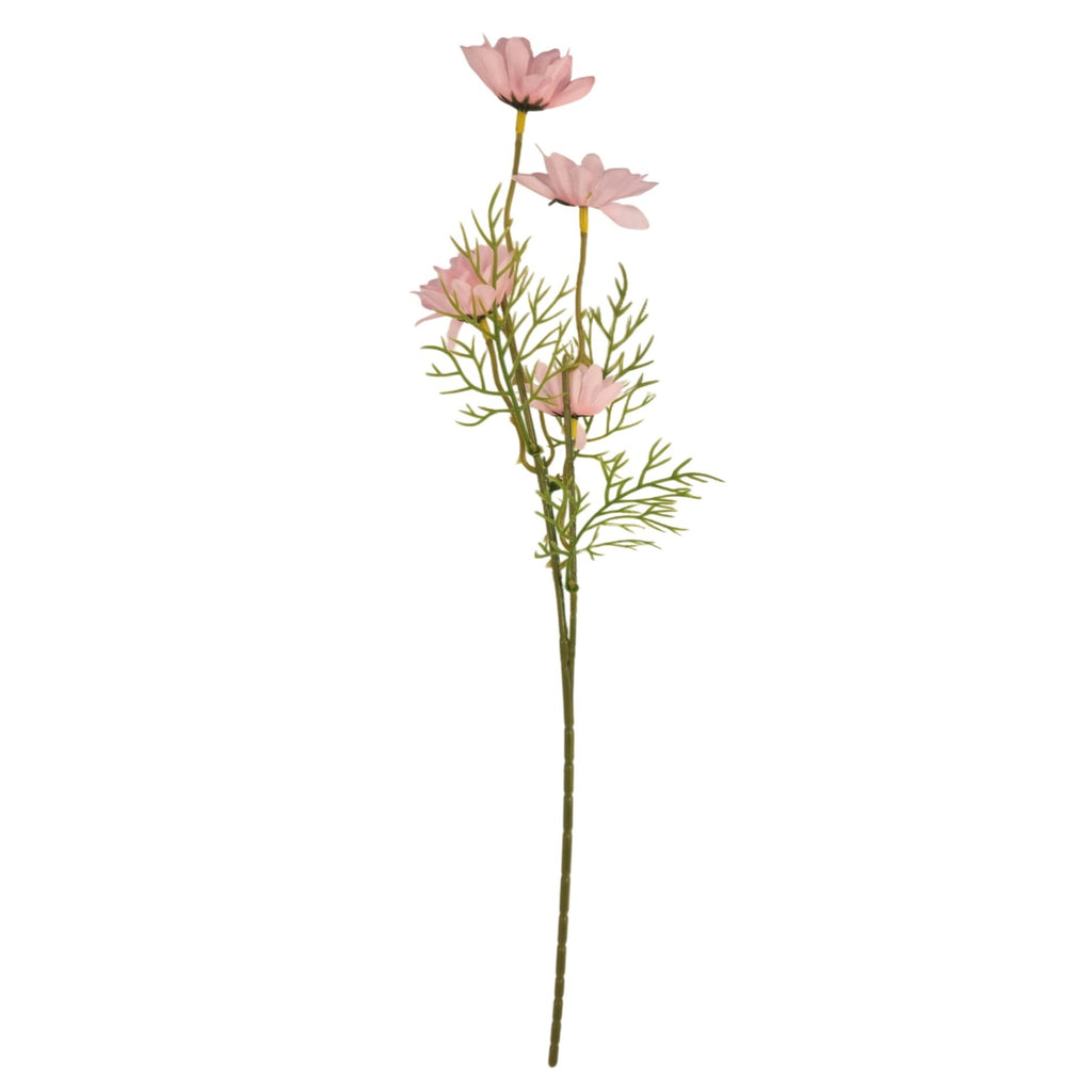 Blush Pink Faux Daisy Stem 20 Inch Artificial Wildflower Set of 6 Farmhouse Floral Decor