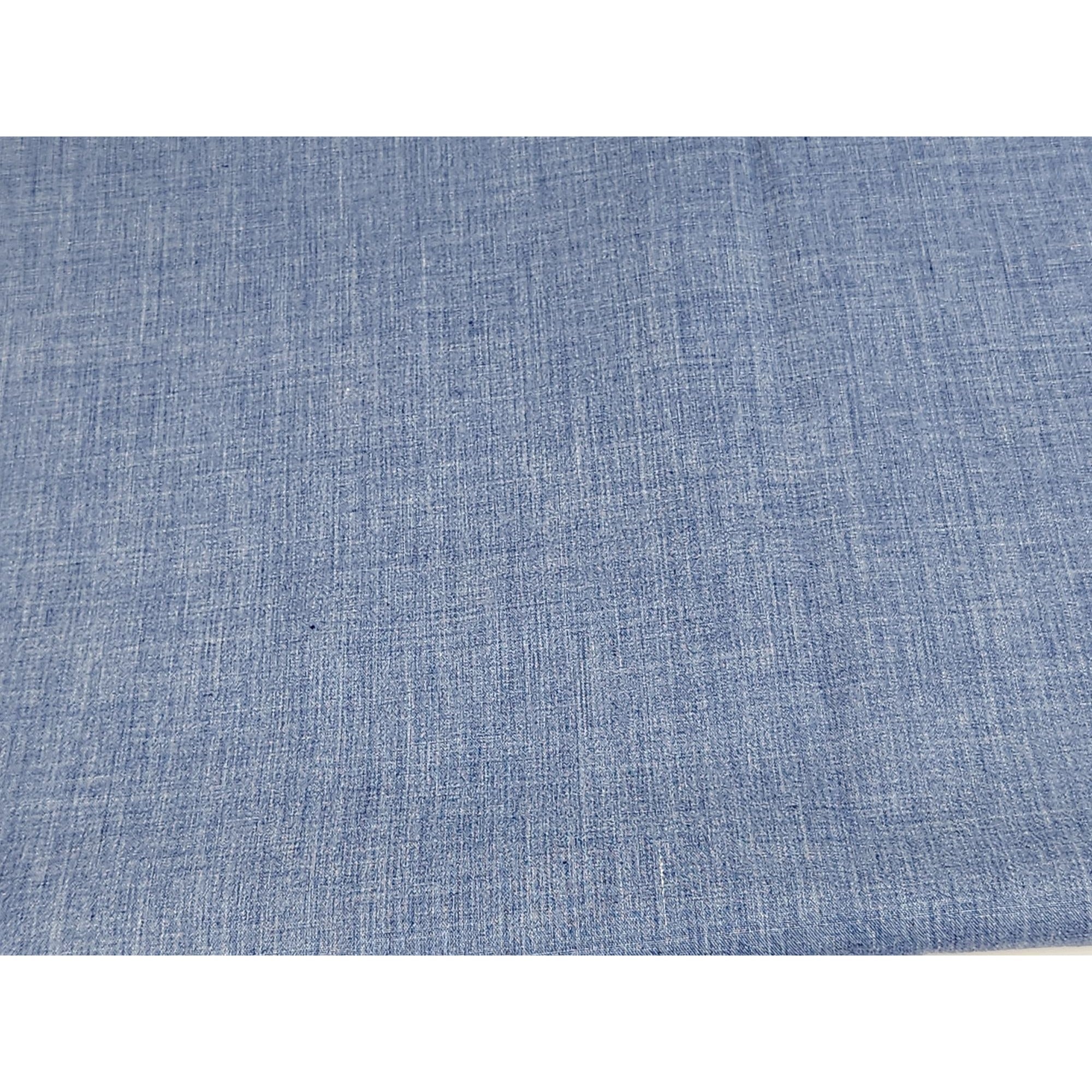 Blue Chambray Fabric - 2 Yards Light Denim Weave 100% Cotton Material