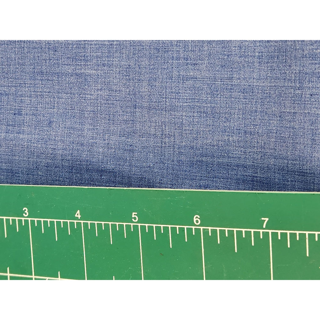 Blue Chambray Fabric - 2 Yards Light Denim Weave 100% Cotton Material