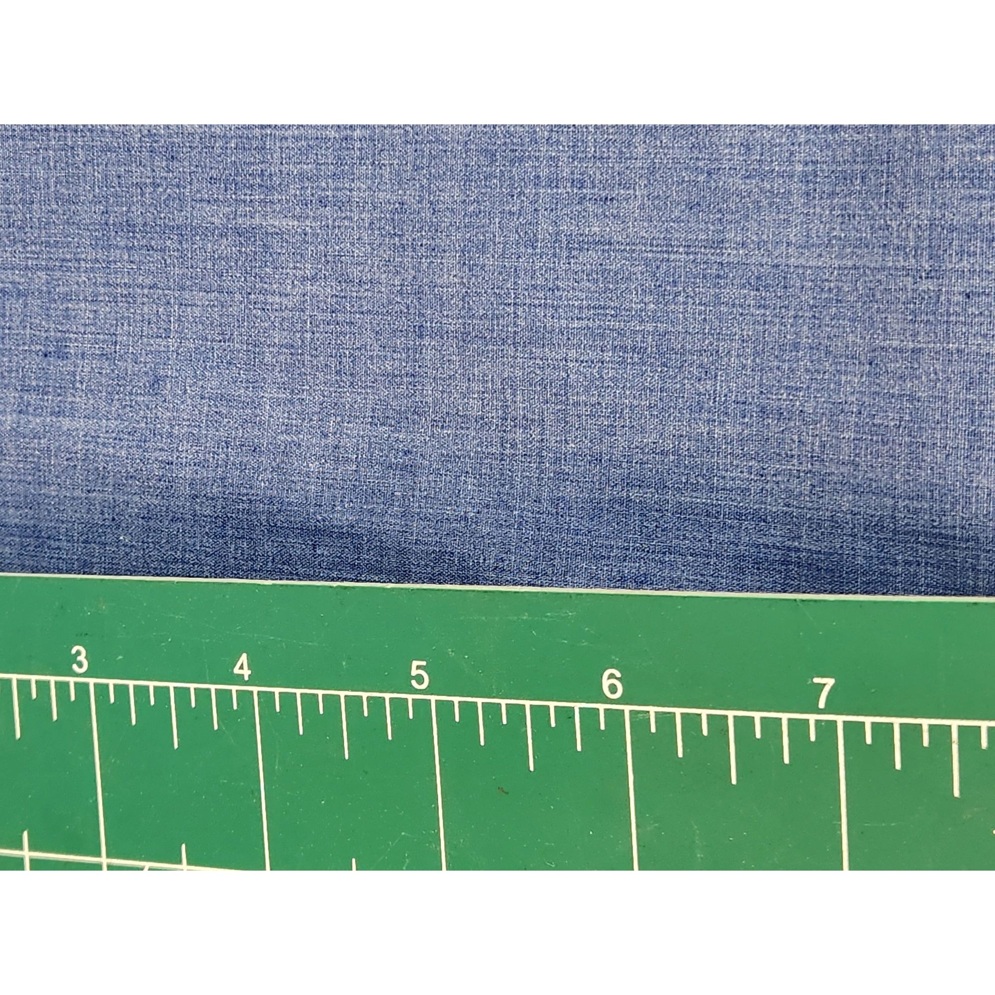Blue Chambray Fabric - 2 Yards Light Denim Weave 100% Cotton Material
