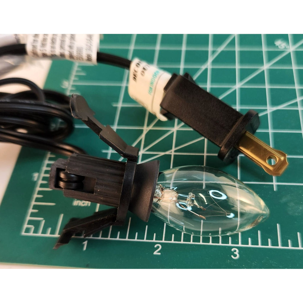 Replacement Cord for Lighted Houses Holiday Displays C7 Clear Yellow Glow Bulb