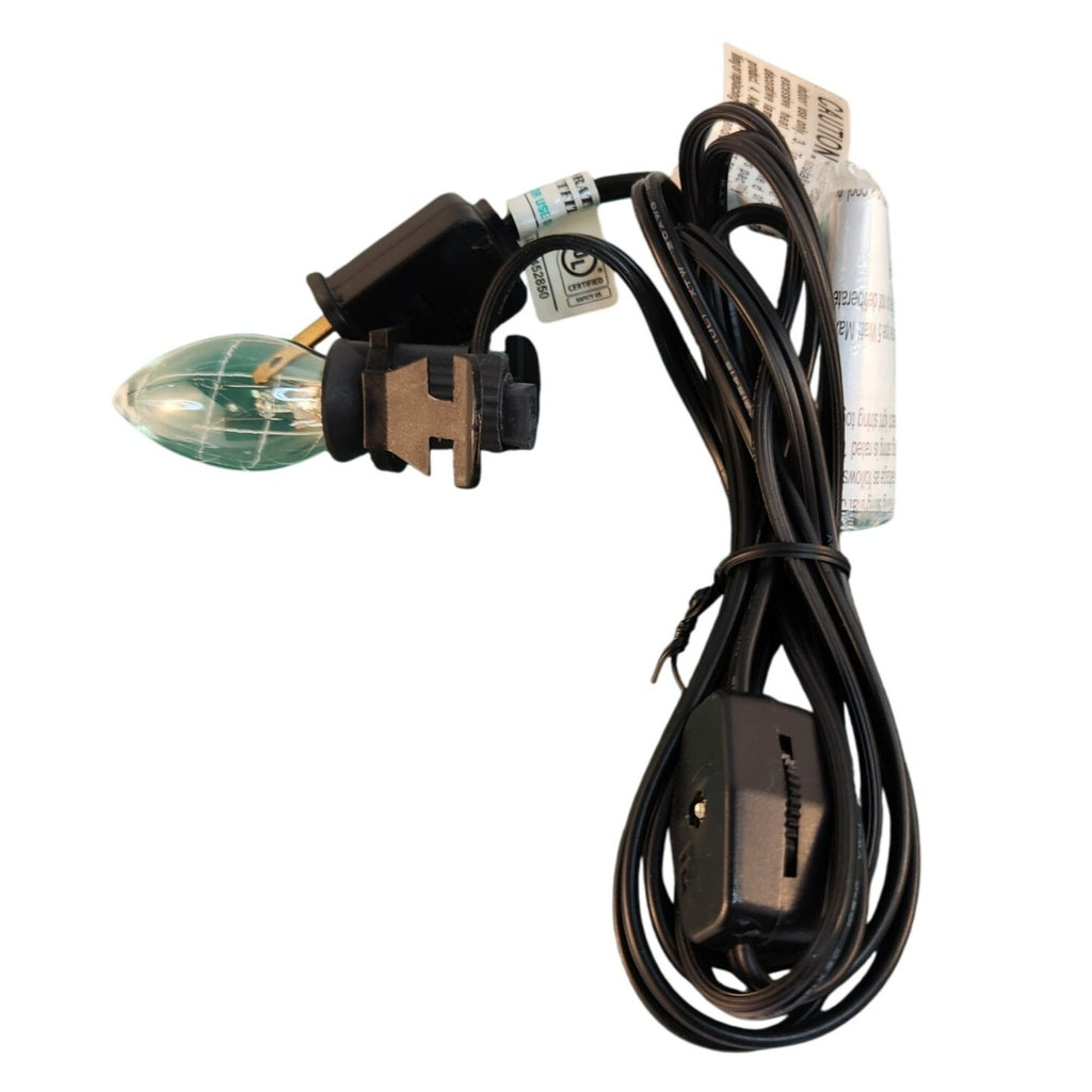 Replacement Cord for Lighted Houses Holiday Displays C7 Clear Yellow Glow Bulb