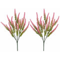 Blush Pink Faux Lavender Stems Artificial Heather Bush Floral Filler Wreath Flowers Garland Decor Farmhouse 2 Bushes