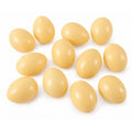 Brown Artificial Chicken Eggs, Set of 12, 2-Inch Plastic Craft Decor