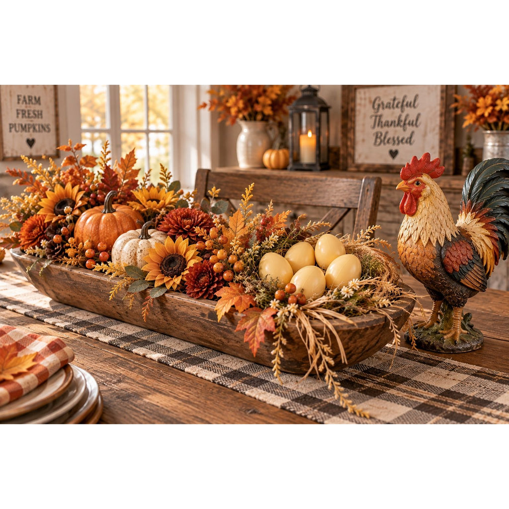 Brown Artificial Chicken Eggs, Set of 12, 2-Inch Plastic Craft Decor