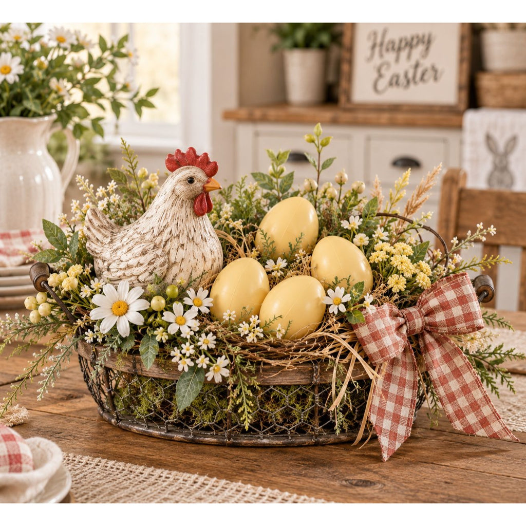 Brown Artificial Chicken Eggs, Set of 12, 2-Inch Plastic Craft Decor